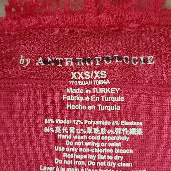 by Anthropologie Seamless Midsommar Lace Back Bralette XXS/XS Pink NWT - Picture 7 of 8